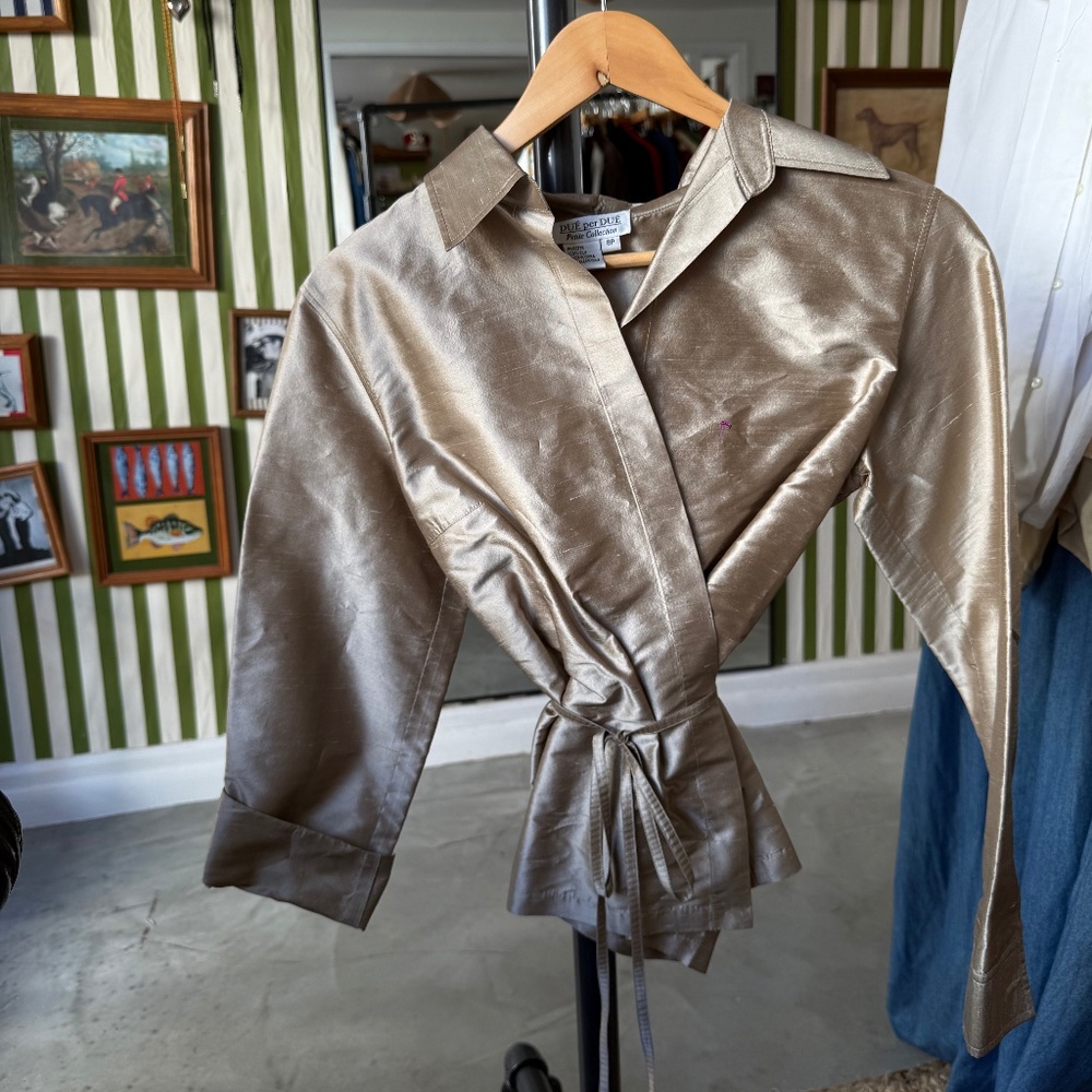 Vintage Dué per Dué Silk Tie Top